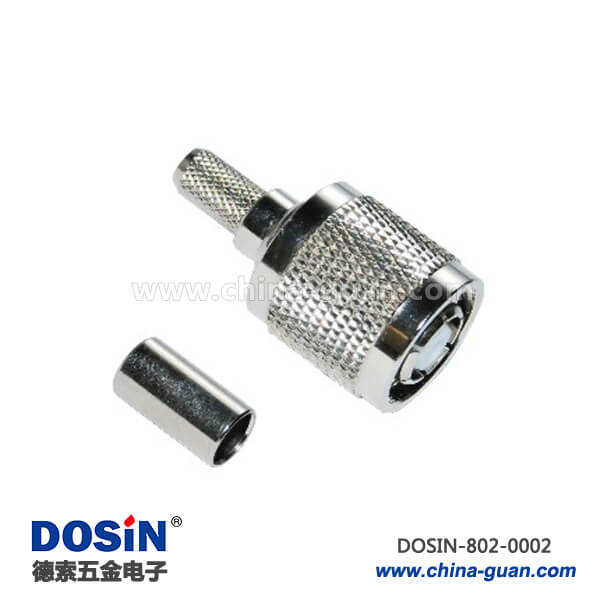 tnc連接器反極直式壓接公頭射頻同軸連接器線纜RG58_RG174 _RG179 tnc連接器反極直式壓接公頭射頻同軸連接器線纜RG58_RG174 _RG179