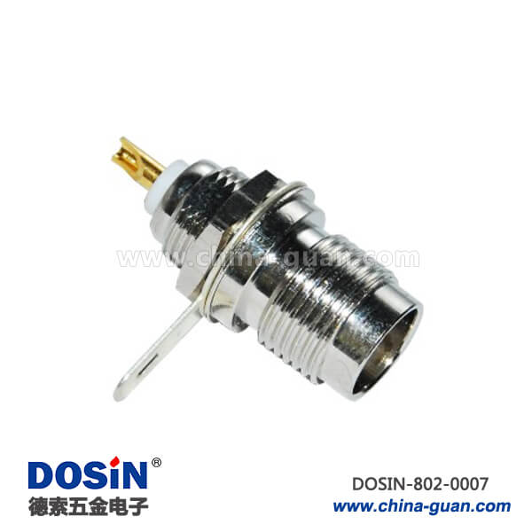 射頻同軸連接器直式穿墻母頭TNC連接器 射頻同軸連接器直式穿墻母頭TNC連接器