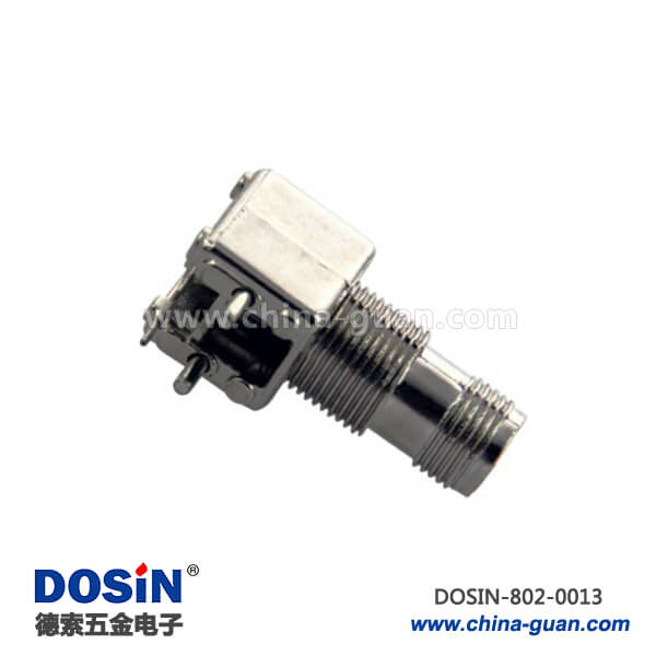 pcb連接器射頻同軸板端插座彎式引腳穿墻式tnc連接器 pcb連接器射頻同軸板端插座彎式引腳穿墻式tnc連接器