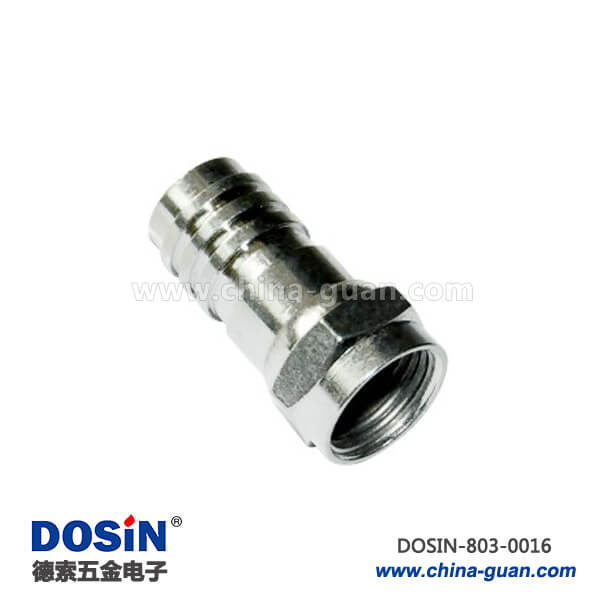 803-0016 接線快插頭直式公頭F頭RF射頻同軸連接器
