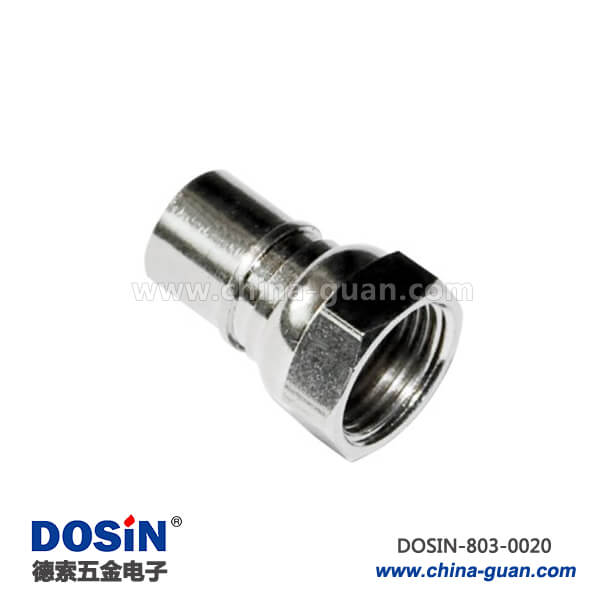 803-0020 同軸公頭F頭防水直式公頭RF射頻接線連接器