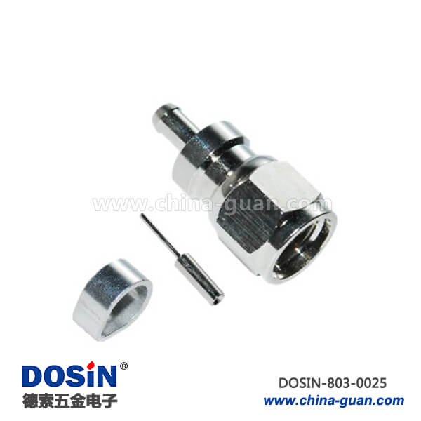 803-0025 f頭同軸連接器 直式公頭 RF同軸接線
