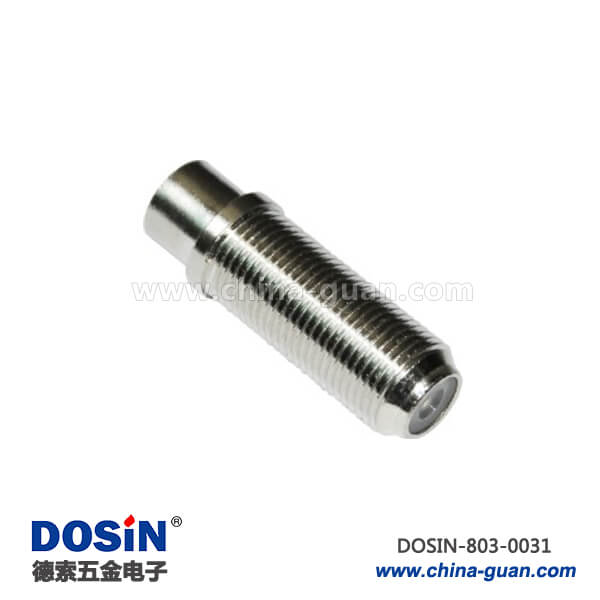 803-0031 f母頭視頻接頭加長型直式穿墻母頭射頻同軸連接器