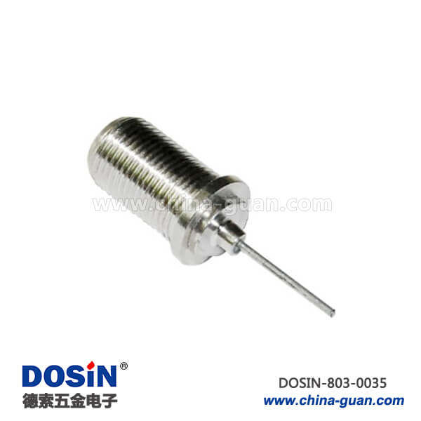 803-0035 有線電視f接口直式穿墻母頭RF射頻同軸連接器