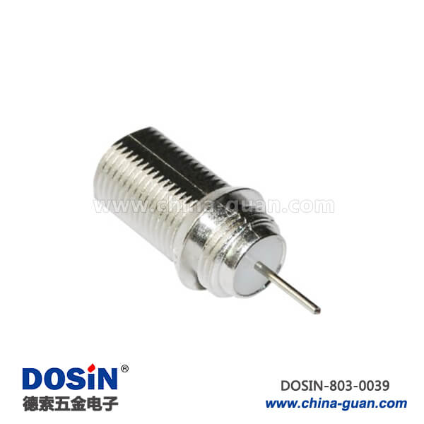 803-0039 有線電視母頭接線F型直式RF射頻同軸連接器接線