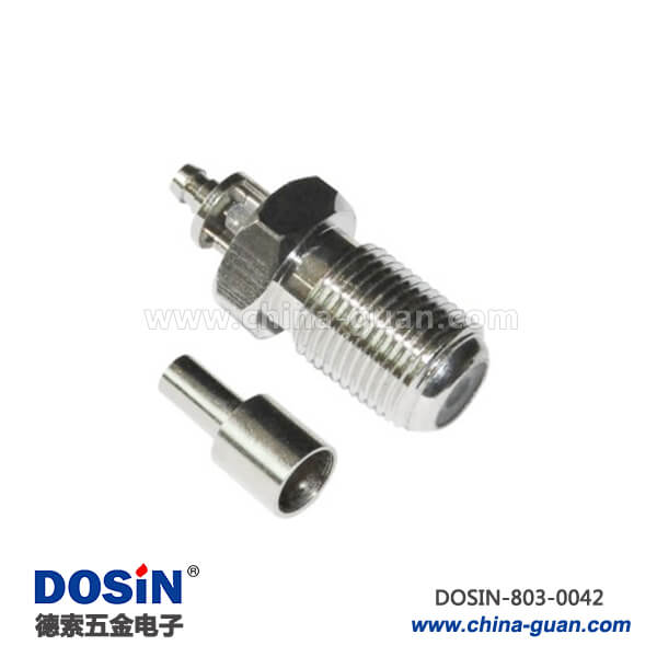 803-0042 f射頻同軸連接器 穿墻直式母頭75歐姆RF
