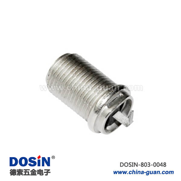 803-0048 有線電視 f頭彎式穿墻母頭RF射頻同軸連接器