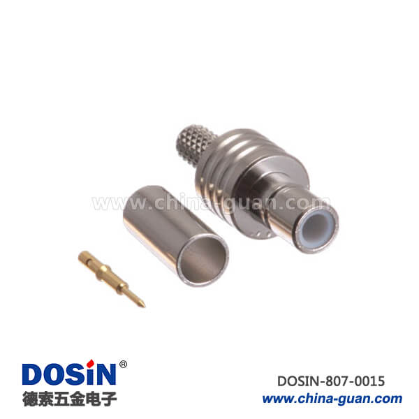 smb連接器射頻直式母頭鍍鎳壓接同軸線纜 smb連接器射頻直式母頭鍍鎳壓接同軸線纜