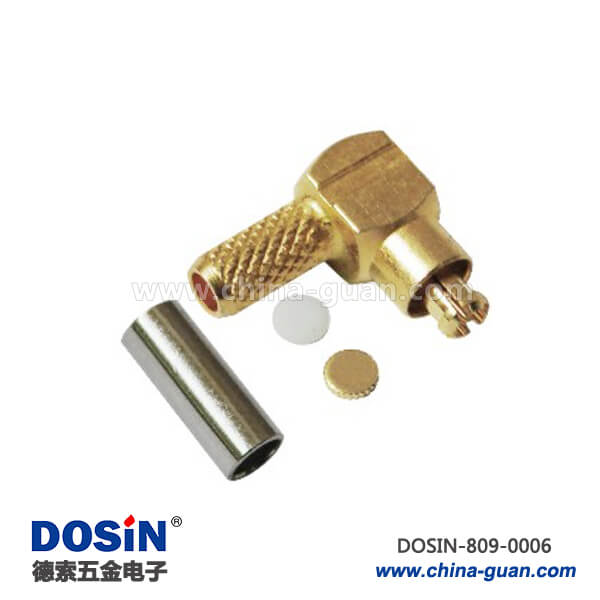 mmcx連接器射頻同軸彎式壓接mmcx接頭 mmcx連接器射頻同軸彎式壓接mmcx接頭