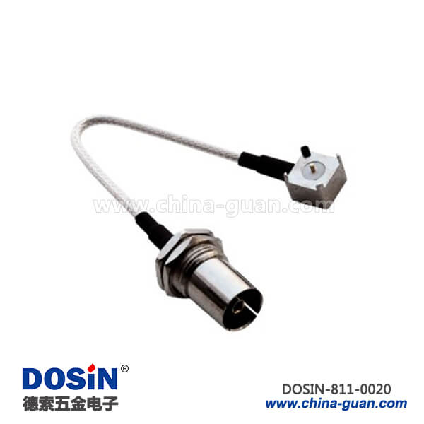 811-0020 pal母頭rg178射頻同軸線材定制