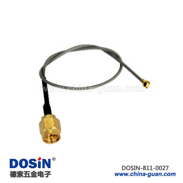 811-0027 sma公頭配件射頻同軸跳線接ipex