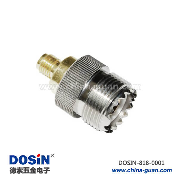 818-0001 sma射頻轉接頭母頭轉UHF連接器母頭