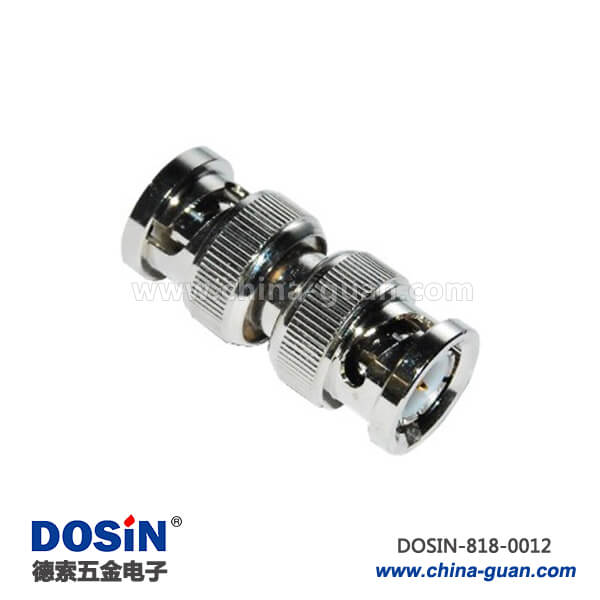 818-0012 bnc同軸直式連接器公頭轉BNC母頭