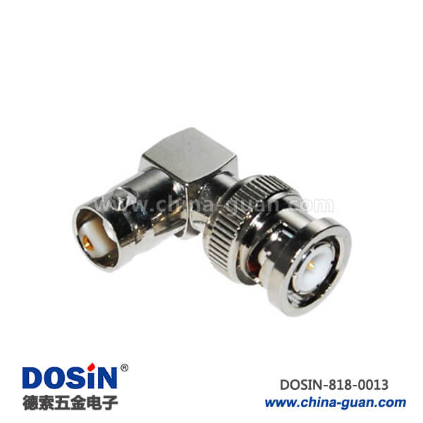 818-0013 bnc公頭轉母頭彎式射頻同軸連接器