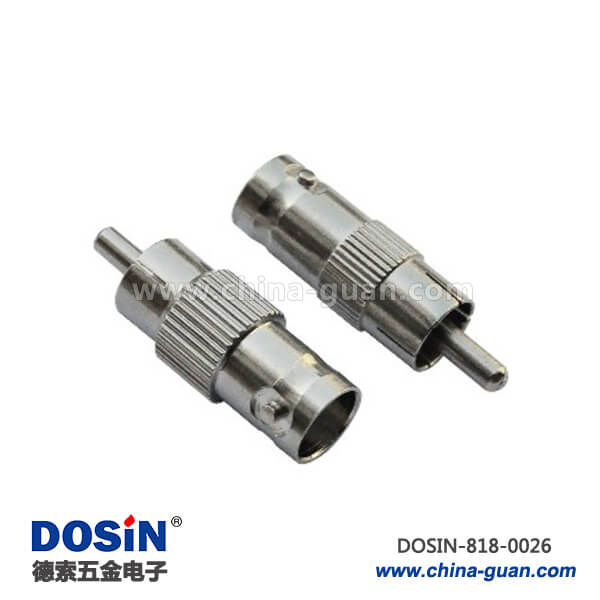 818-0026 視頻 接頭直式BNC同軸母頭轉(zhuǎn)RCA公頭