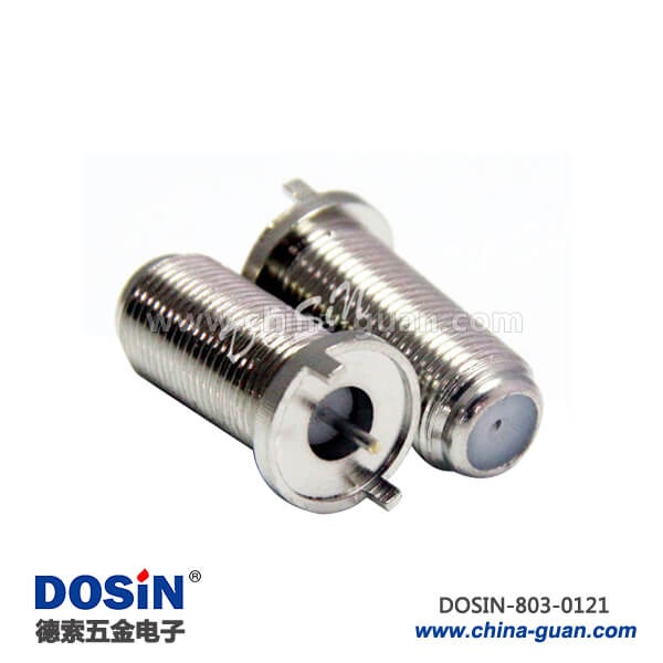 803-0121 f頭公制英制母頭直式穿墻式面板安裝連接器