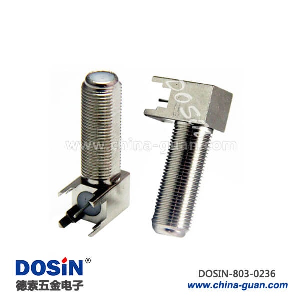 803-0236 英制f母頭彎插母頭PCB板端連接器