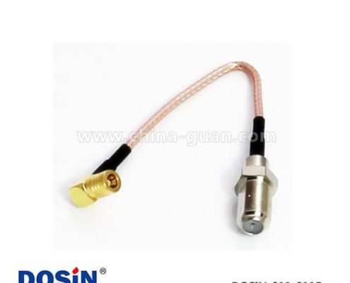 rg179同軸電纜SMB鍍金公頭接F直式母頭