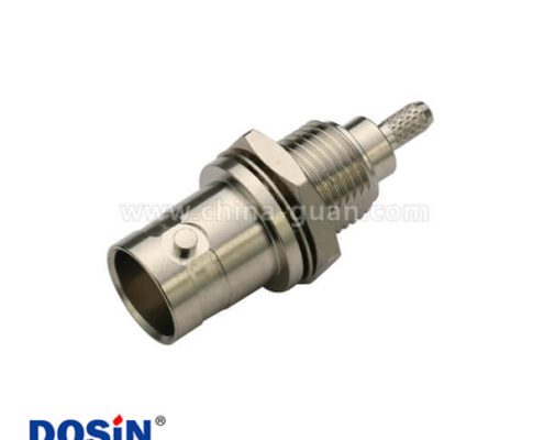 BNC直式穿墻母頭鋅合金同軸連接器線纜