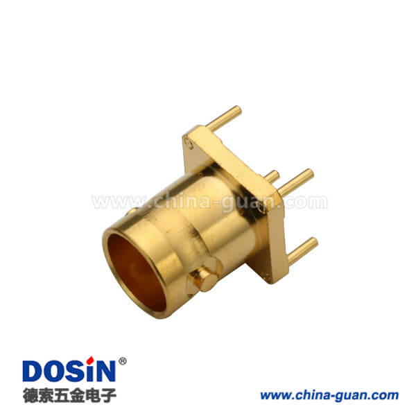 DOSIN-801-1024 BNC直式母頭射頻同軸鍍金連接器