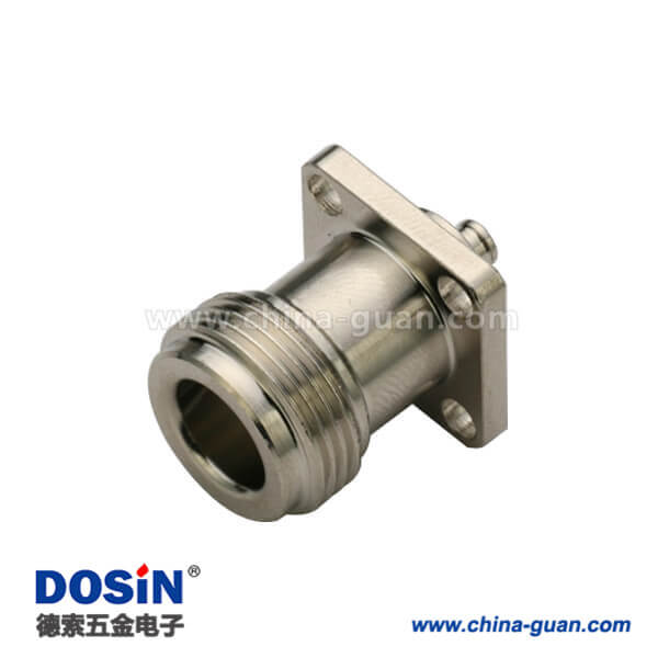 DOSIN-805-1026 n頭母頭UT085法蘭盤4孔面板安裝有線電視電纜