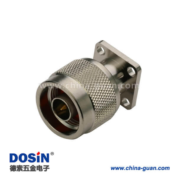 DOSIN-805-1036 N型連接器直式射頻同軸4孔法蘭盤型公頭