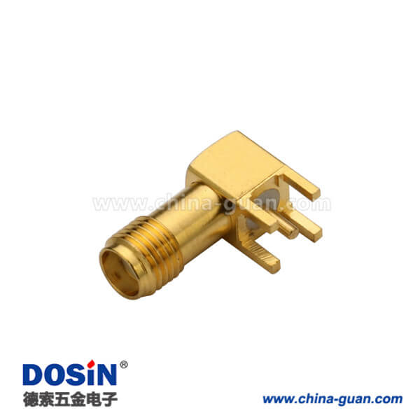 DOSIN-806-1080 SMA彎式母接頭pcb插板連接器