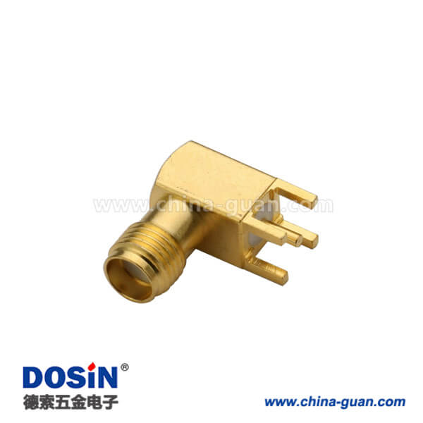 DOSIN-806-1085 SMA接頭90度彎式母頭接pcb板插座
