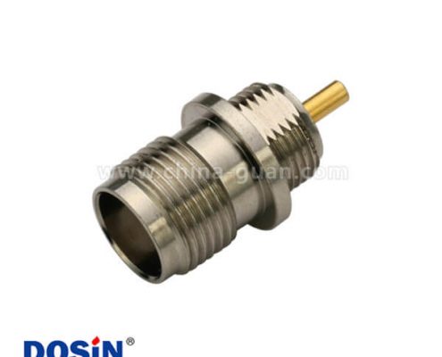 tnc型射頻連接器母頭面板安裝直式穿墻焊接