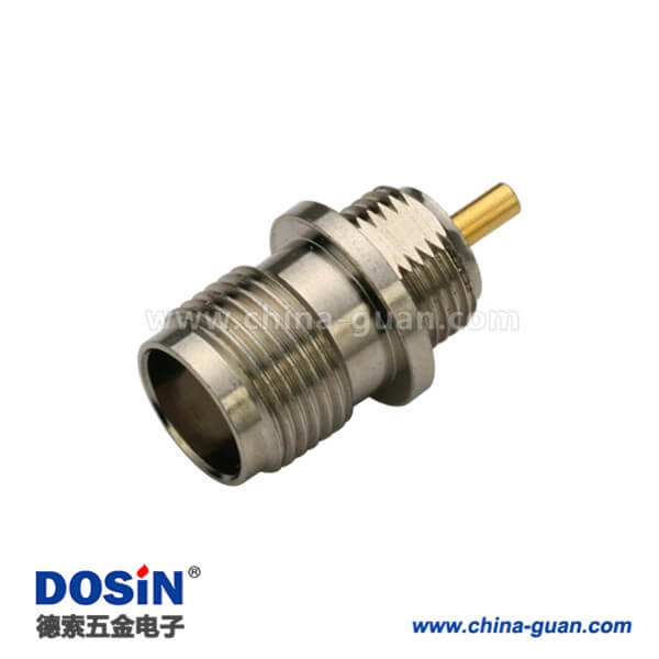 DOSIN-802-1037 面板安裝,母頭,直式,穿墻,tnc連接器
