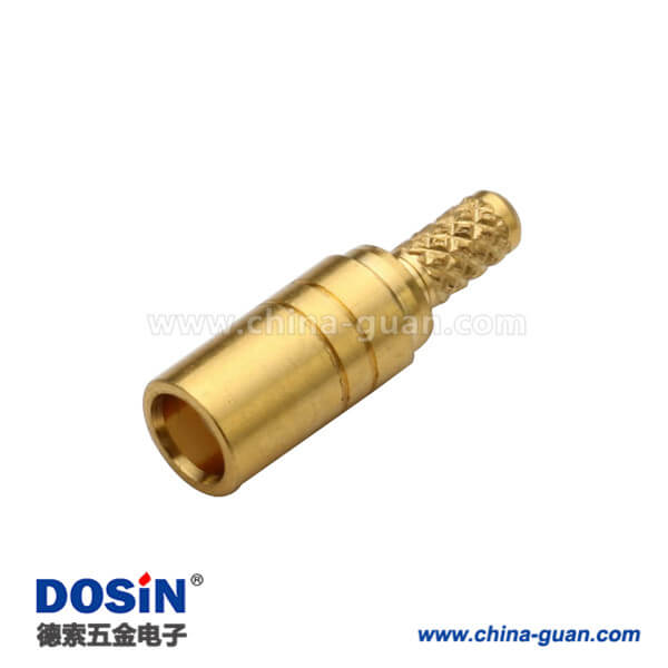 DOSIN-809-1011 mcx直式壓接式母頭連接器同軸電纜50歐姆RG178