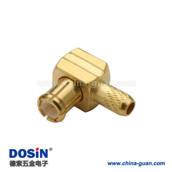 DOSIN-809-1013 mcx連接器公頭彎式壓接式有線電視同軸線纜RG316