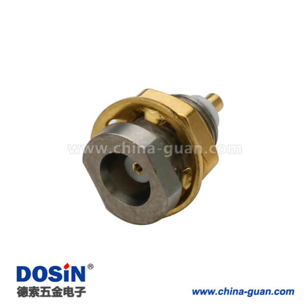 DOSIN-809-1022 mcx連接器母頭直式穿墻式面板安裝有線電視接頭