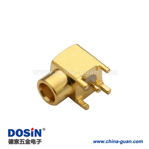 DOSIN-809-1029 mcxPCB板端彎式母頭射頻連接器有線電視rf頭