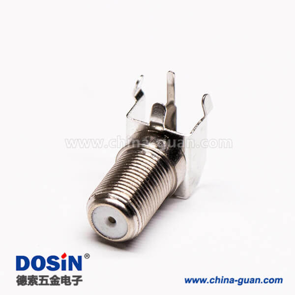 15 f母頭彎角90度焊板穿機箱接PCB板英制板端