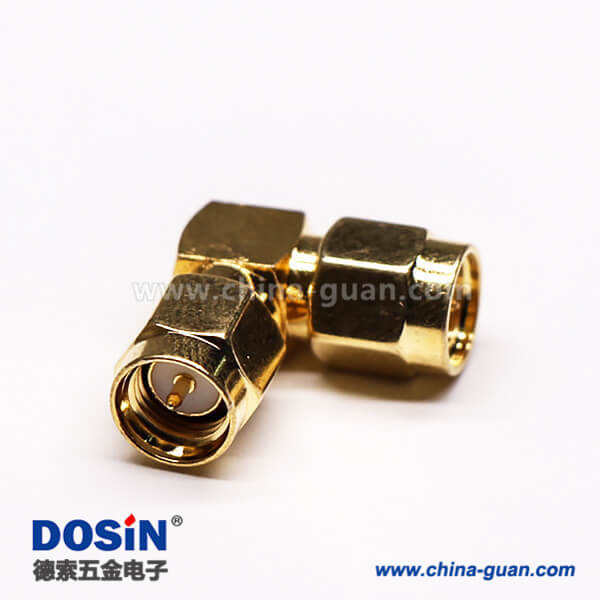 4 SMA射頻轉接頭彎式90度公轉公