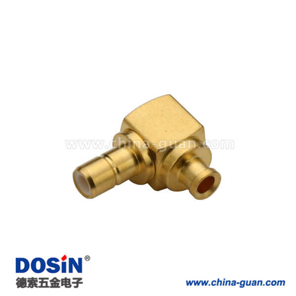 626-0214 smb鍍金彎式射頻同軸連接器焊接線纜UT085