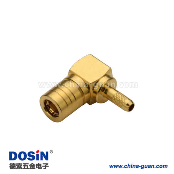 626-0216 smb連接器彎式壓接公頭同軸線纜RG178