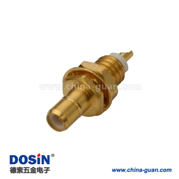 626-0223 smb鍍金直式穿墻母頭面板安裝電視線接頭