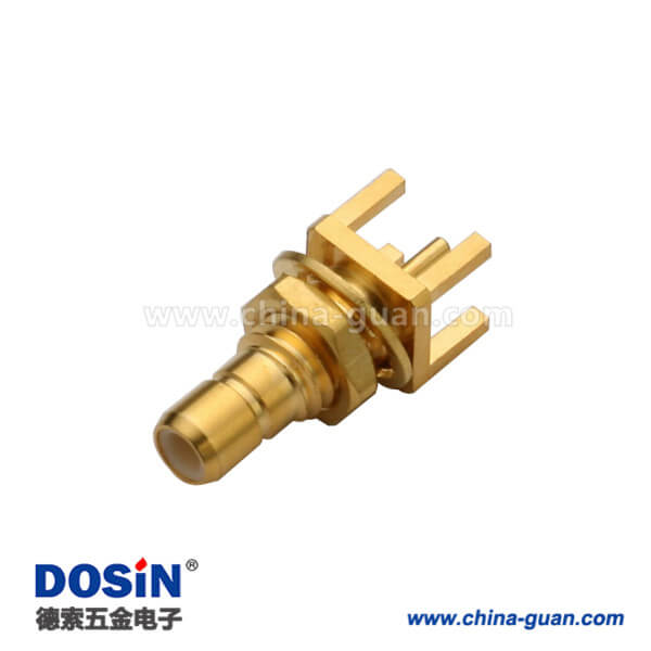 626-0234 smb母頭鍍金穿墻接pcb板連接器