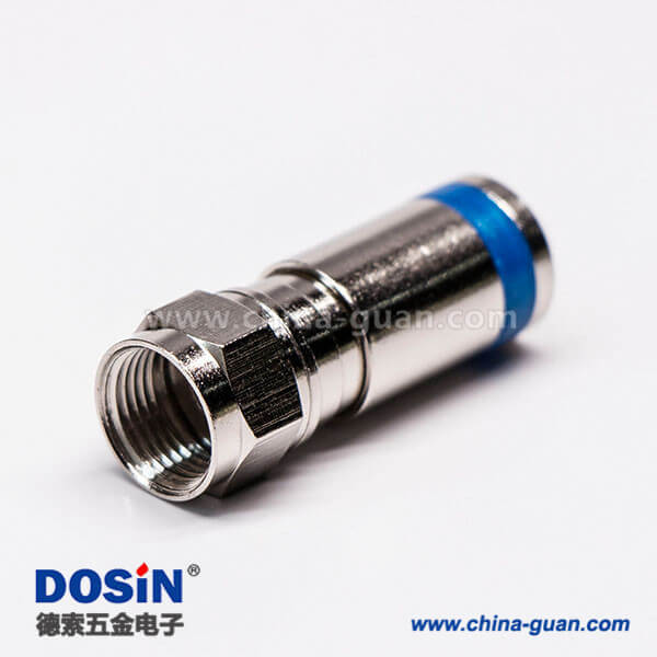 DOSIN-803-0050 優質擠壓式F公頭接RG6同軸線纜