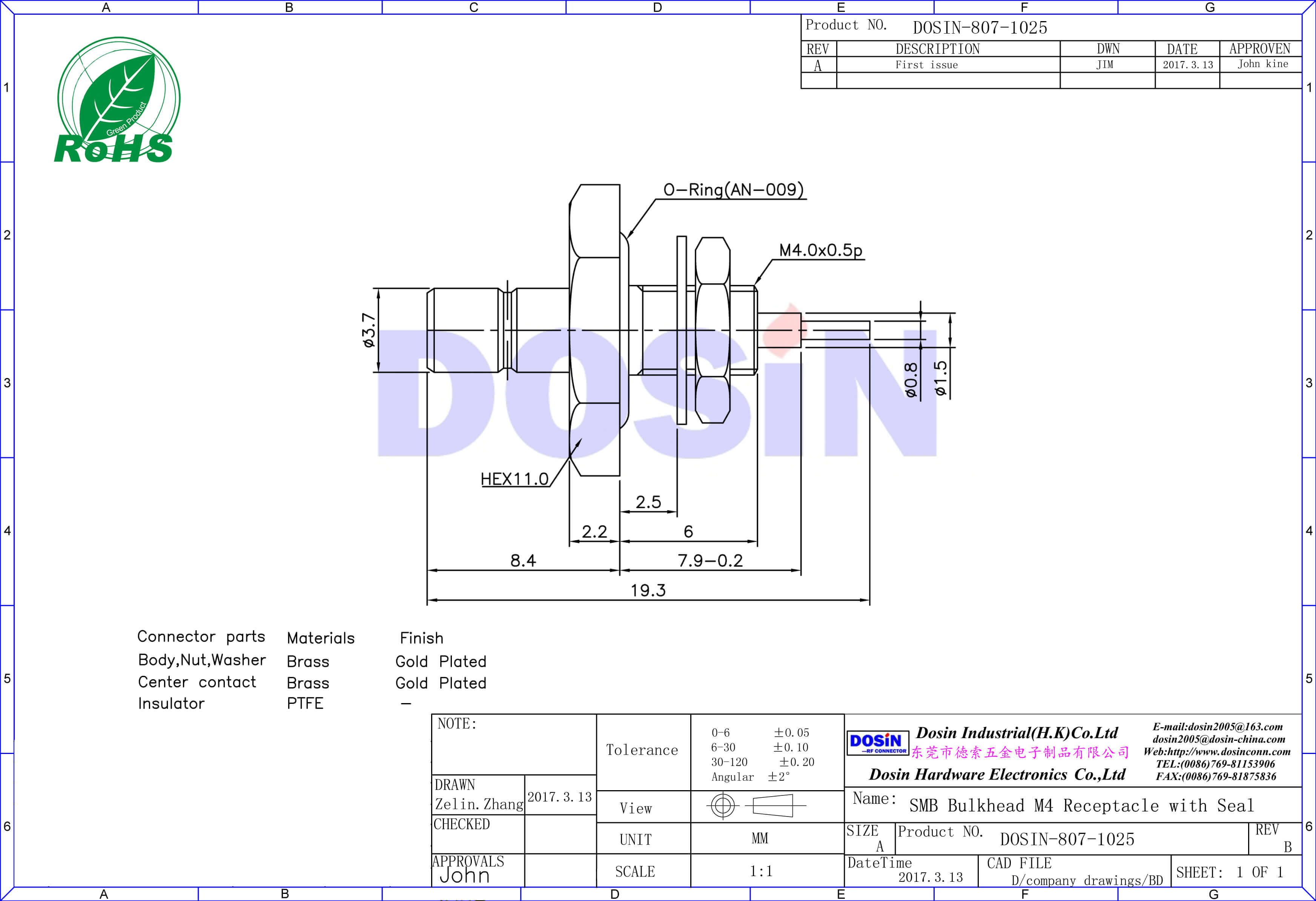 smb防水直式穿墻母頭面板安裝數字電視線接頭