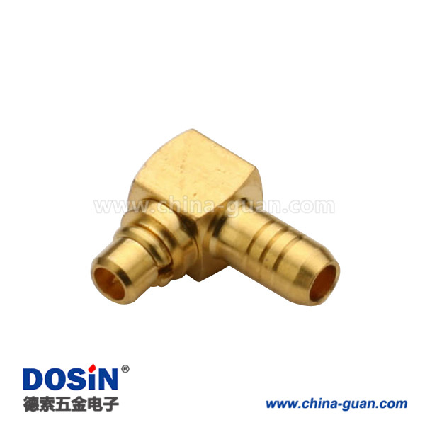 DOSIN-809-1512 mmcx反極插頭彎式壓接線纜RG316同軸連接器