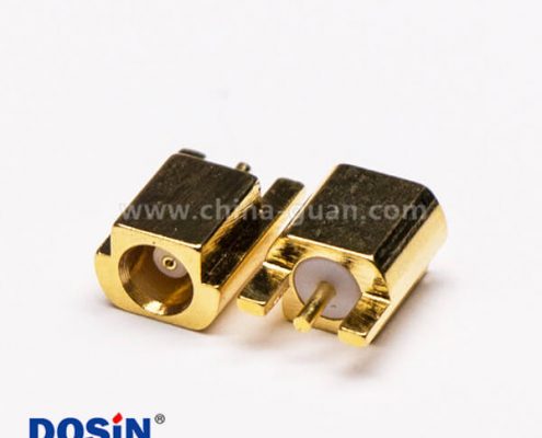 1-2 貼片mcx射頻接頭母頭直式鍍金接PCB板