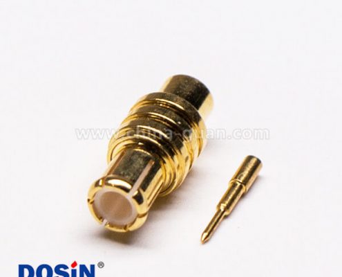 10 MCX插頭180度直式公頭接線焊接