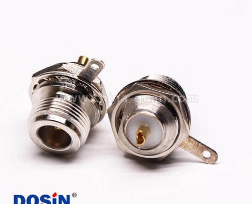 18-3 uhf母頭單邊前鎖穿墻直式UHF-KY板端連接器