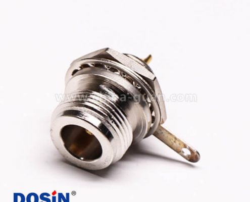 18 uhf母頭單邊前鎖穿墻直式UHF-KY板端連接器