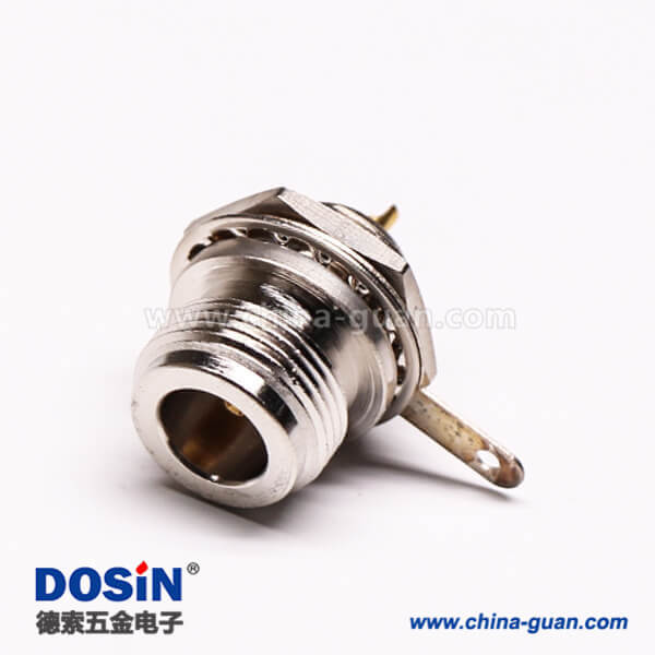 18 uhf母頭單邊前鎖穿墻直式UHF-KY板端連接器