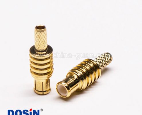 2-3 MCX接頭直式公頭同軸電纜線壓接