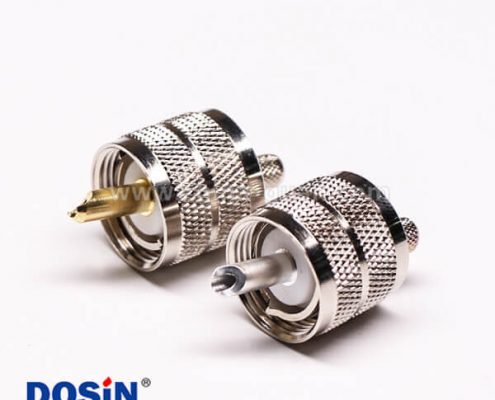 2-3 uhf連接器公頭直式壓接式UHF-C-J5接線